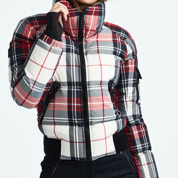 SAM. Plaid Bomber Down Jacket - Picture 4 of 4
